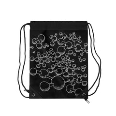 Molecules Drawstring Bag