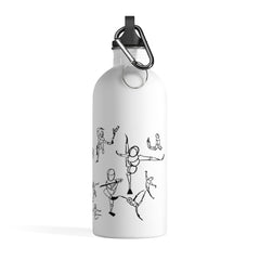 Dancing Figures 14oz Stainless Steel Travel Water Bottle