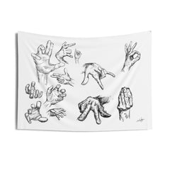 Hand Sketch Indoor Wall Tapestries