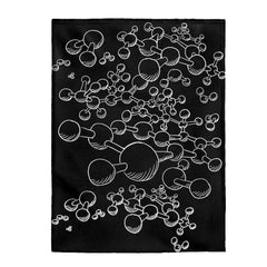 Molecules Velveteen Plush Blanket