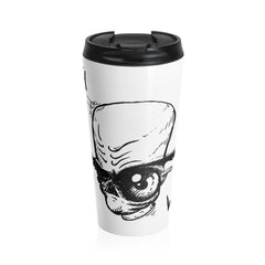 Suspicious Alien Stainless Steel Travel Mug