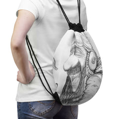 Laughing Aviator Drawstring Bag