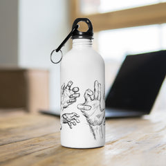 Hand Sketch 14oz Stainless Steel Travel Water Bottle