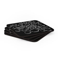 Molecules Corkwood Coaster Set