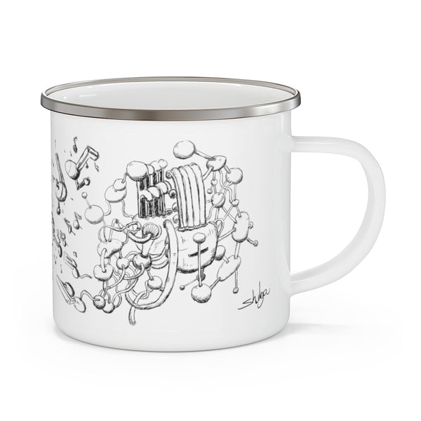 Atomic Sound Enamel Camping Mug