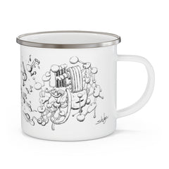 Atomic Sound Enamel Camping Mug