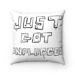 Unplugged Square Pillow