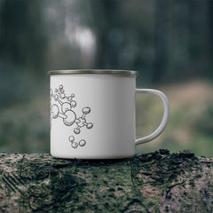 Molecules Enamel Camping Mug