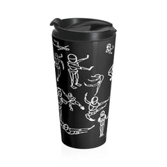 Dancing Figures Stainless Steel Travel Mug