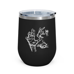 Hand Sketch 12oz Insulated Wine Tumbler