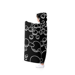 Molecules Hooded Blanket