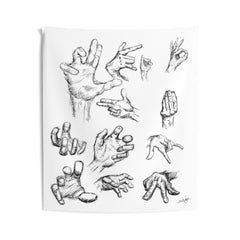 Hand Sketch Indoor Wall Tapestries