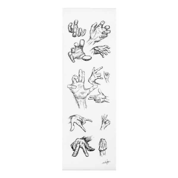 Hand Sketch Foam Yoga Mat