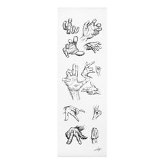 Hand Sketch Foam Yoga Mat