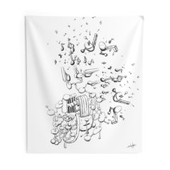 Atomic Sound Indoor Wall Tapestries