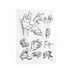 Hand Sketch Indoor Wall Tapestries