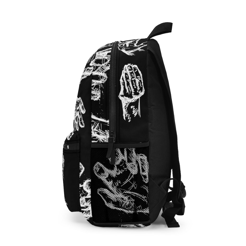 PREMYO Drawstring Gym Bag Backpack Quote Print Skull Rucksack for