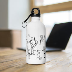 Dancing Figures 14oz Stainless Steel Travel Water Bottle