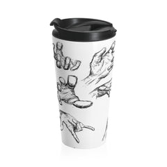 Hand Sketch Stainless Steel Travel Mug