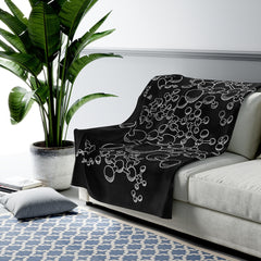 Molecules Velveteen Plush Blanket