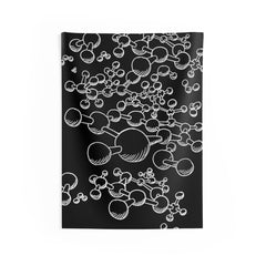 Molecules Indoor Wall Tapestries