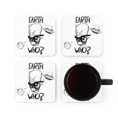 Suspicious Alien Corkwood Coaster Set