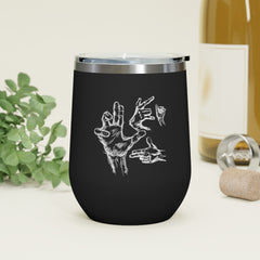 Hand Sketch 12oz Insulated Wine Tumbler