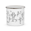 Dancing Figures Enamel Camping Mug