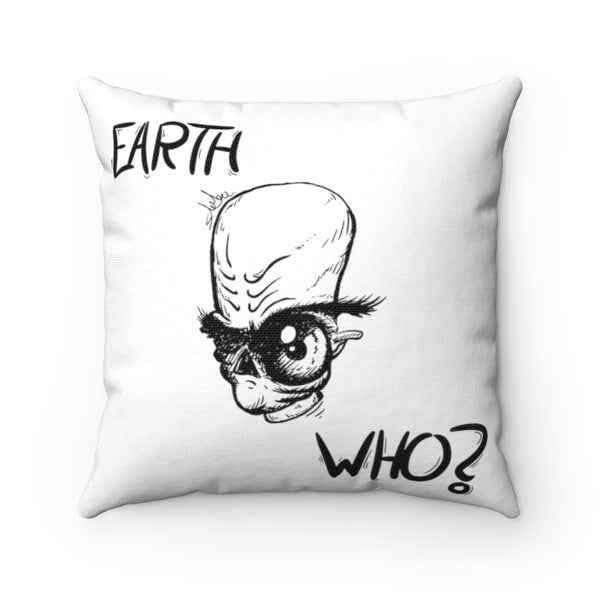 Suspicious Alien Square Pillow