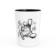 Hand Sketch Shot Glass