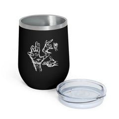 Hand Sketch 12oz Insulated Wine Tumbler