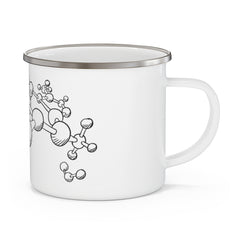 Molecules Enamel Camping Mug