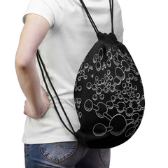 Molecules Drawstring Bag