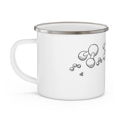 Molecules Enamel Camping Mug