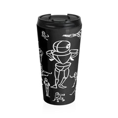 Dancing Figures Stainless Steel Travel Mug