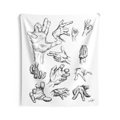 Hand Sketch Indoor Wall Tapestries