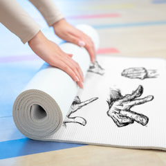 Hand Sketch Foam Yoga Mat