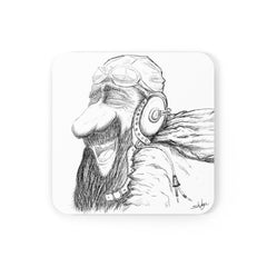 Laughing Aviator Corkwood Coaster Set