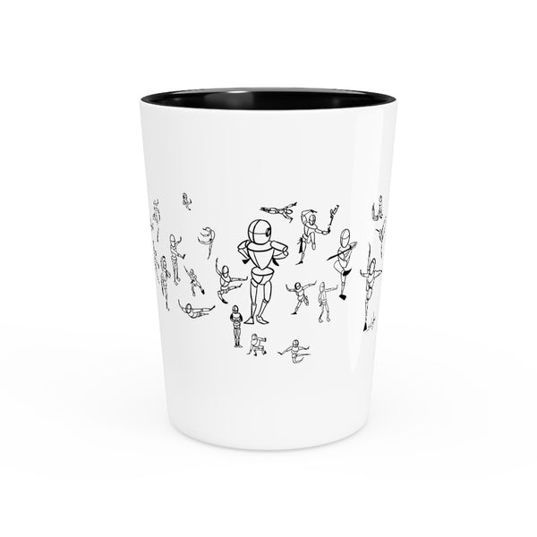 Dancing Figures Shot Glass