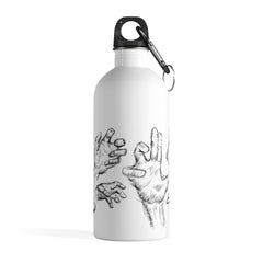 Hand Sketch 14oz Stainless Steel Travel Water Bottle