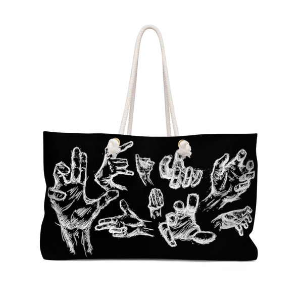 Hand Sketch Weekender Bag