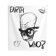 Suspicious Alien Indoor Wall Tapestries