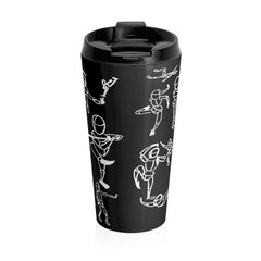 Dancing Figures Stainless Steel Travel Mug