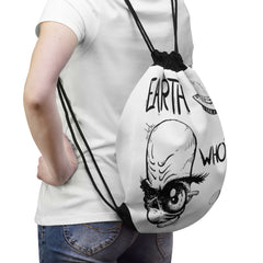 Suspicious Alien Drawstring Bag