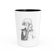 Laughing Aviator Shot Glass