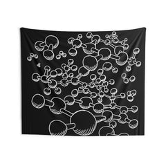 Molecules Indoor Wall Tapestries